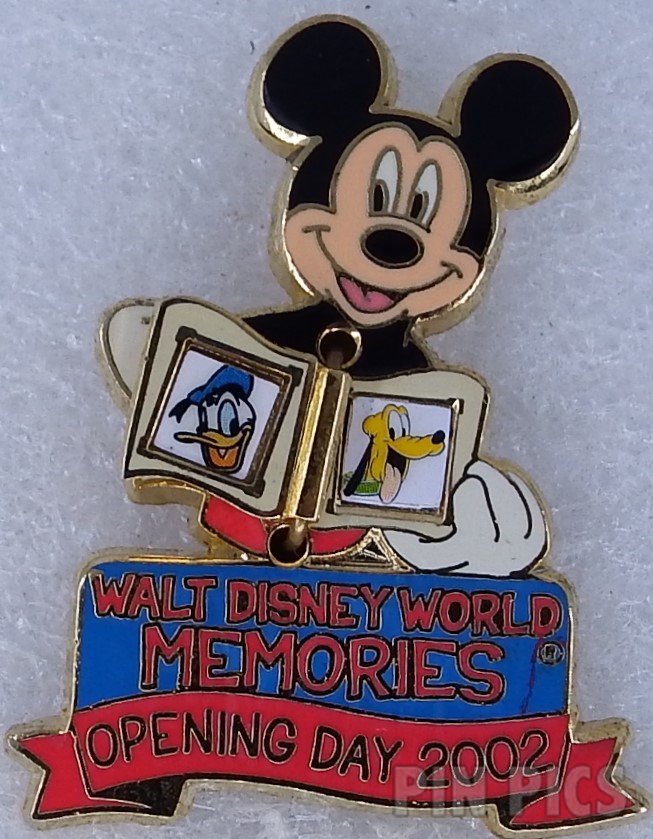 WDW - Mickey - World Memories - Opening Day 2002  pin collectible - Main Image 2