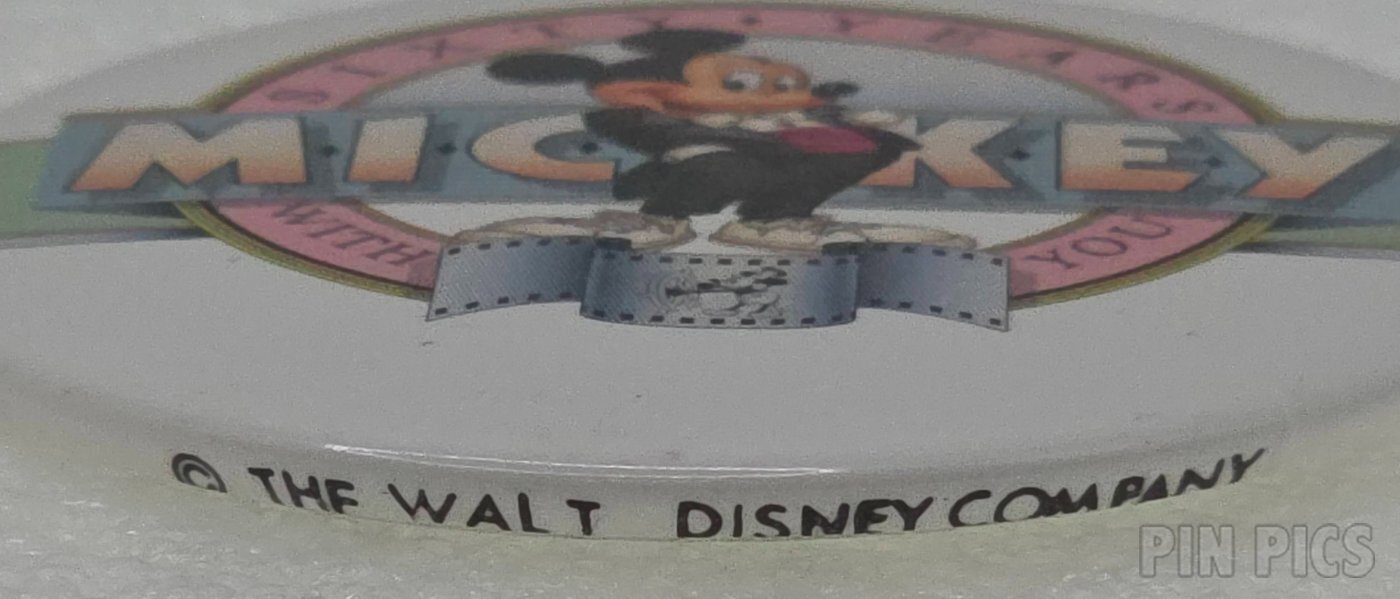 Button - Mickey Mouse - Sixty Years with You  pin collectible - Main Image 2