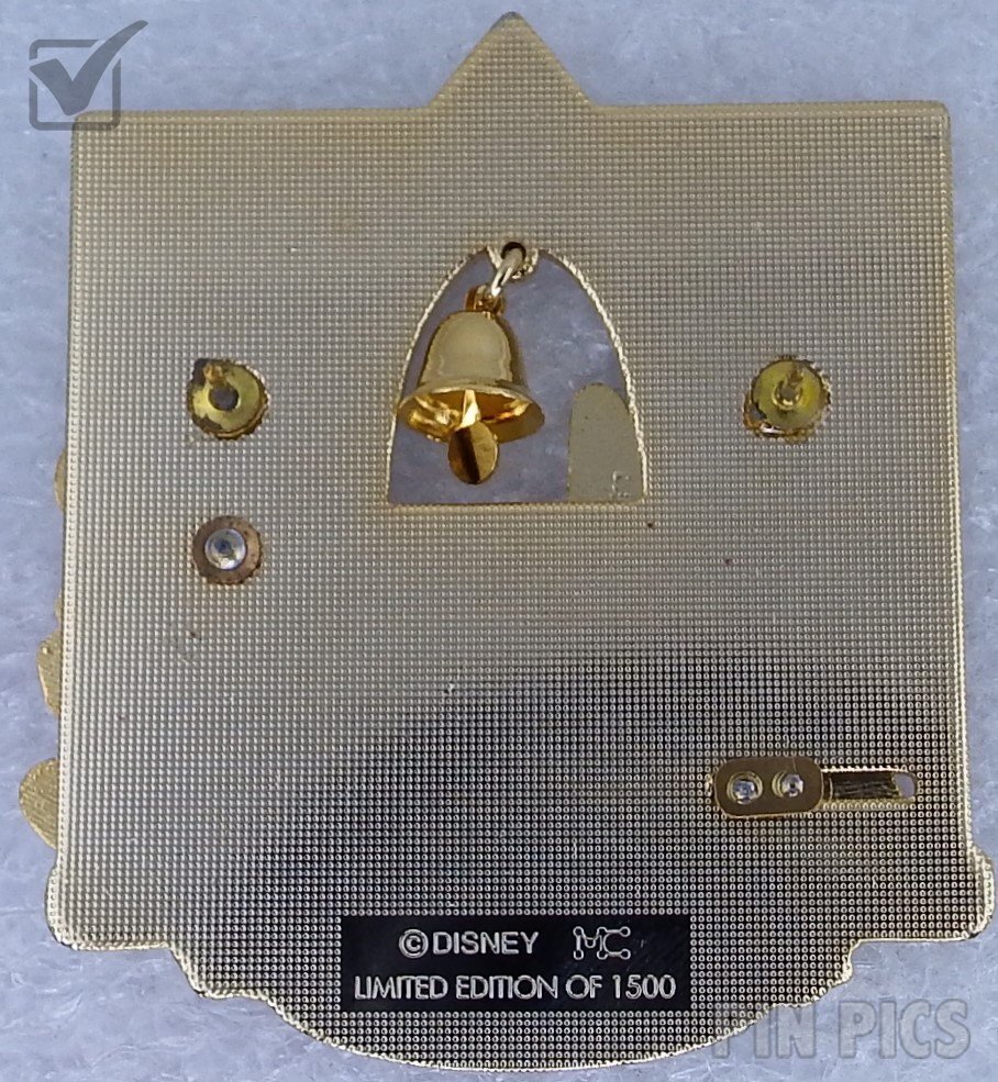 Japan - Mickey and Minnie Mouse - Bell - Merry Christmas 2002 - Slider  pin collectible - Main Image 2