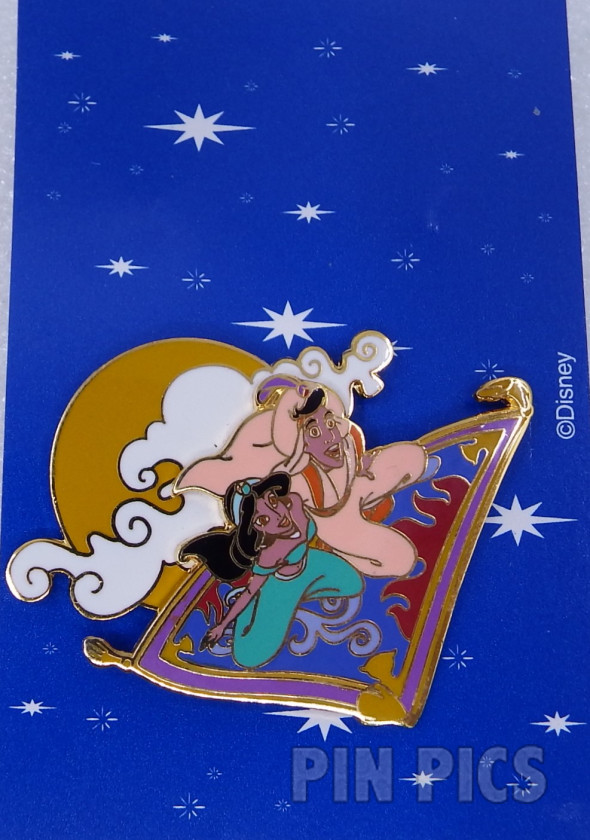 DLR - Aladdin and Jasmine on Magic Carpet - Cast Exclusive  pin collectible - Main Image 3