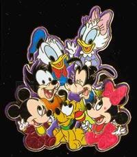 Swarovski Patriotic Mickey Icon Pin