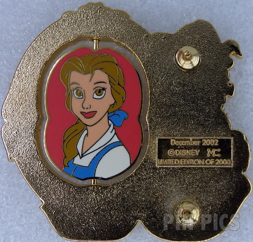 Japan - Belle - Beauty and The Beast 1991 - Spinner - History of Art 2002  pin collectible - Main Image 3