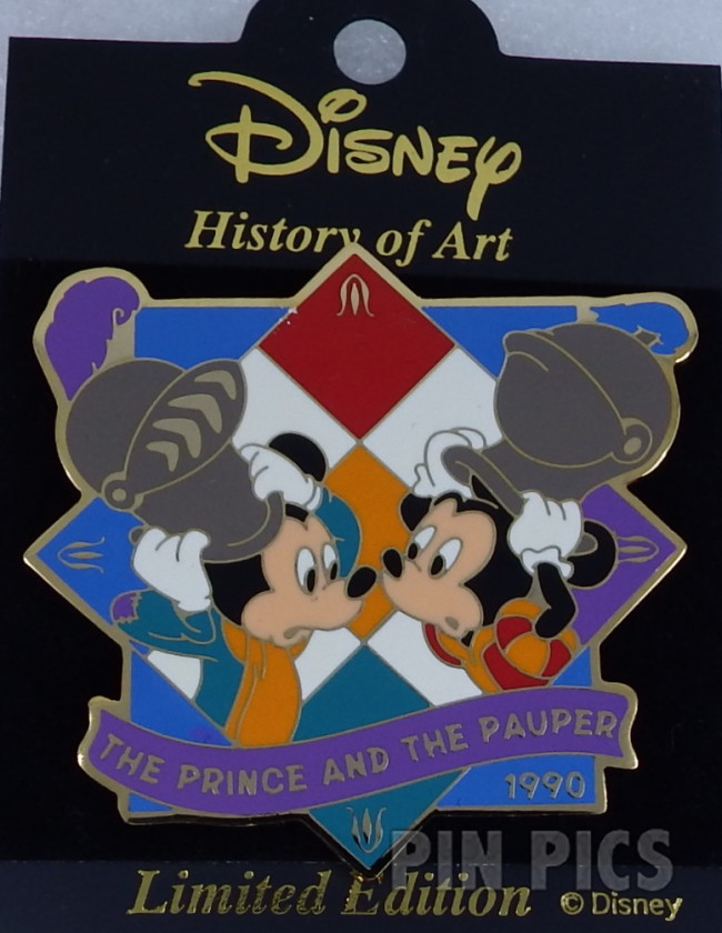 Japan - Mickey Mouse - Prince and The Pauper 1990 - History of Art 2002  pin collectible - Main Image 3