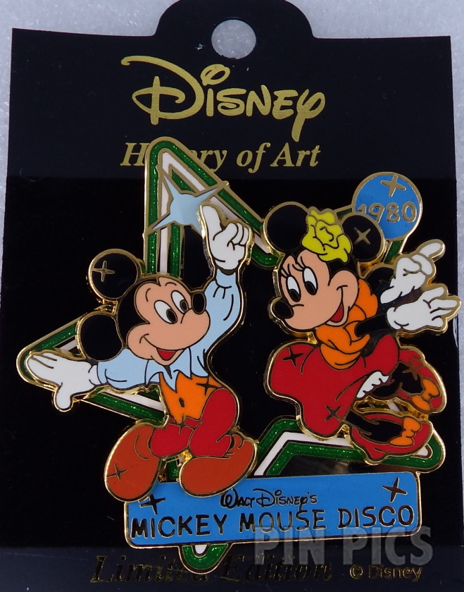 Japan - Mickey and Minnie - Mickey Mouse Disco 1980 - Disco - Slider - History of Art 2003  pin collectible - Main Image 3
