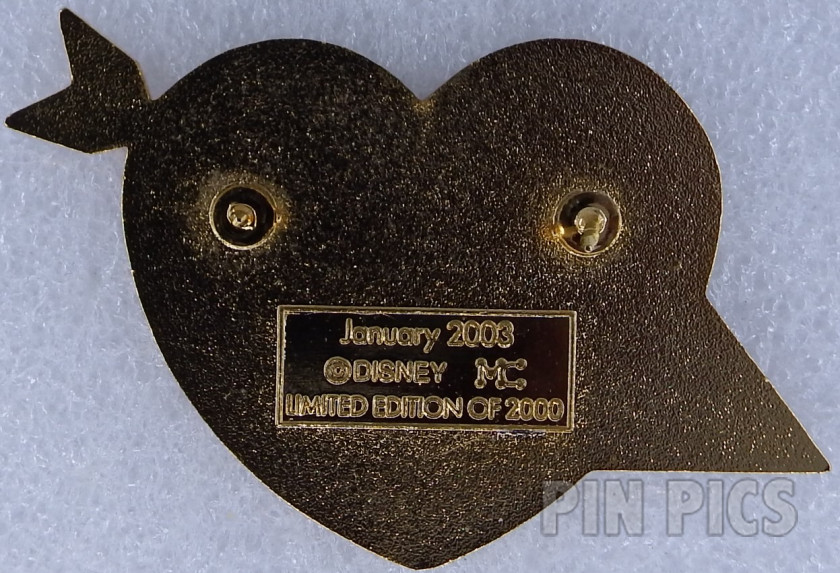 Japan - Lady and Tramp - Lady and the Tramp 1955 - Heart Glitter - History of Art 2003  pin collectible - Main Image 2