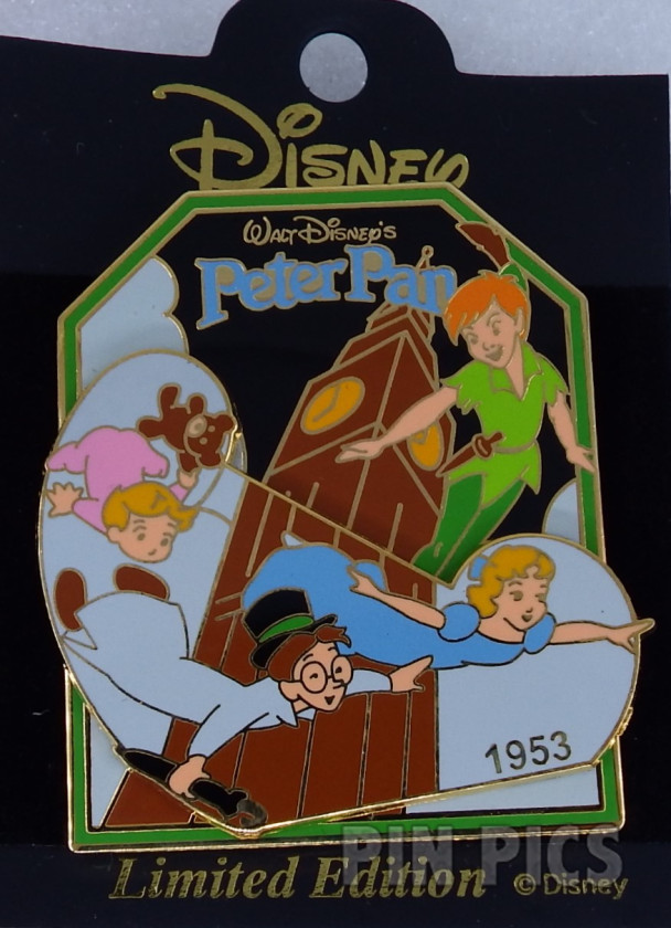Japan - Peter, Wendy, John and Michael - Peter Pan 1953 - History of Art 2003  pin collectible - Main Image 3
