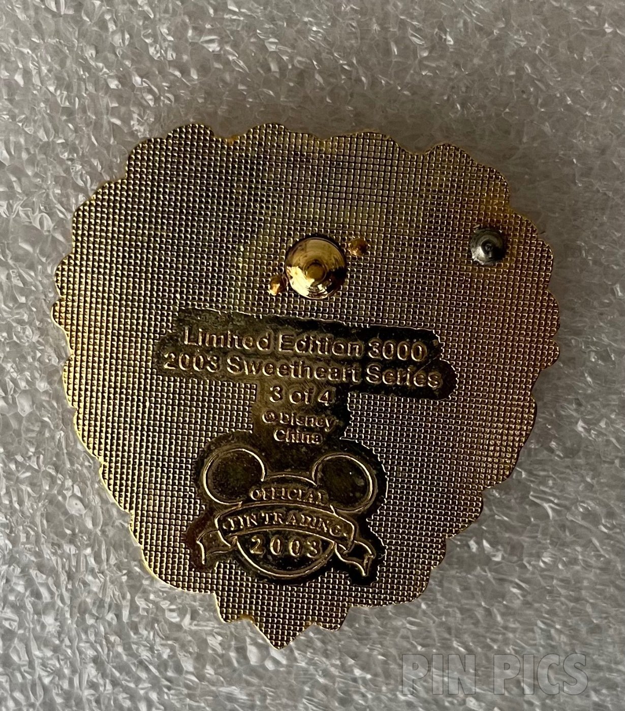 WDW - Aurora and Phillip - Sweetheart Series - Happy Valentine’s Day 2003  pin collectible - Main Image 3