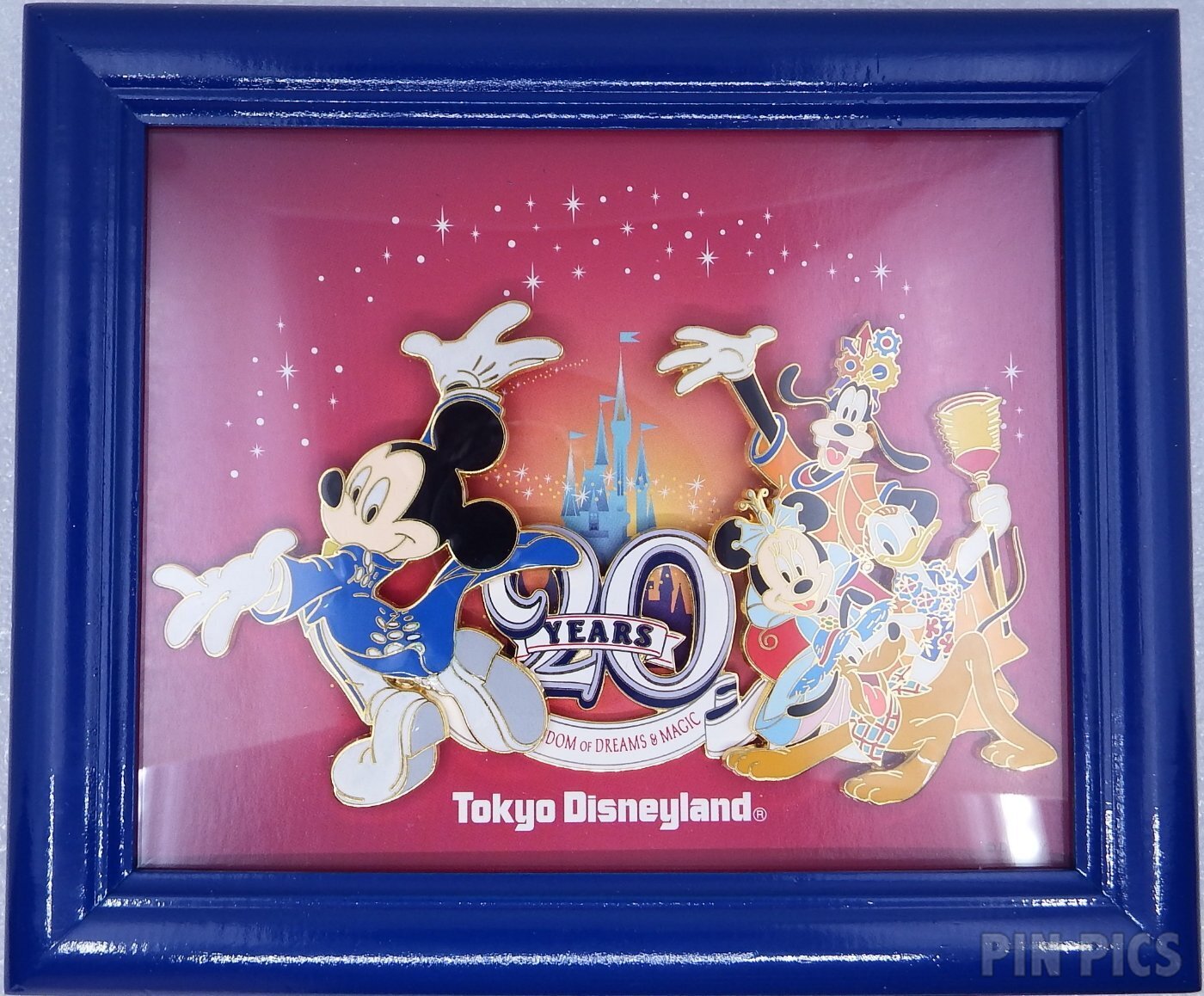Japan - The Kingdom of Dreams and Magic Framed Set - Tokyo Disneyland 20th Anniversary  pin collectible - Main Image 3