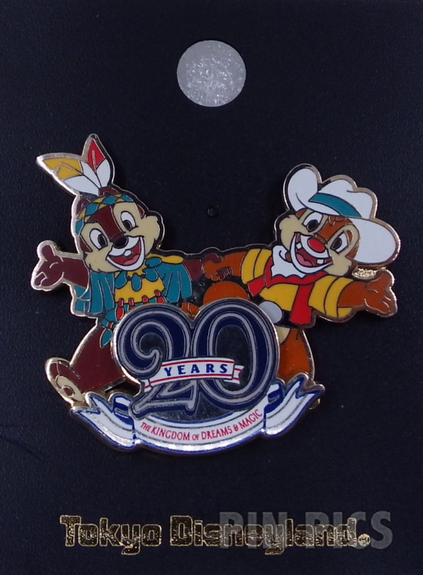 Japan - Chip and Dale - 20th Anniversary - TDL  pin collectible - Main Image 3