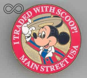 WDW - Prototype - I Traded With Scoop! - Main Street USA - Version 1  pin collectible - Main Image 3