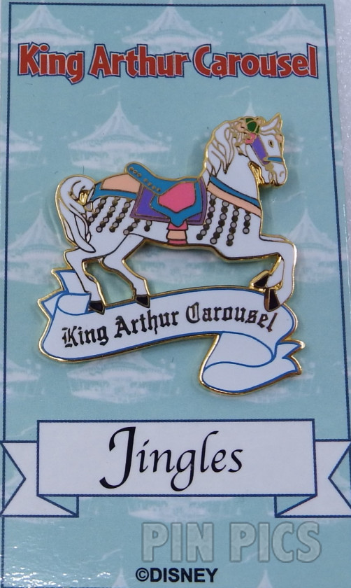 DLR - Jingles - King Arthur Carousel Horse  pin collectible - Main Image 3