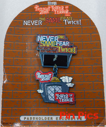 WDW - Tower of Terror - Never the Same Fear Twice - Annual Passholder  pin collectible - Main Image 2