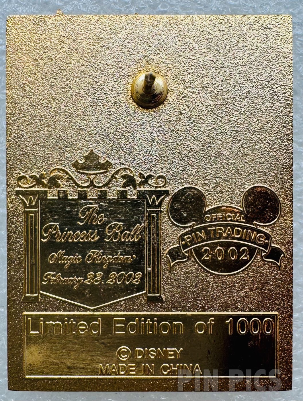 WDW - Walt Disney and Tinker Bell - 2002 Princess Ball - Lanyard Set - Black  pin collectible - Main Image 2