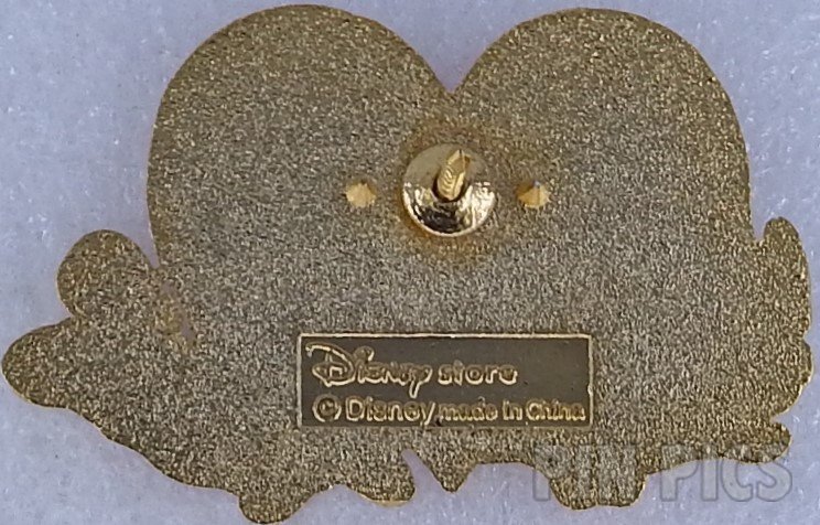 Japan - Mickey and Minnie Laying Down - Happy Days 2003 - Valentine - JDS  pin collectible - Main Image 2