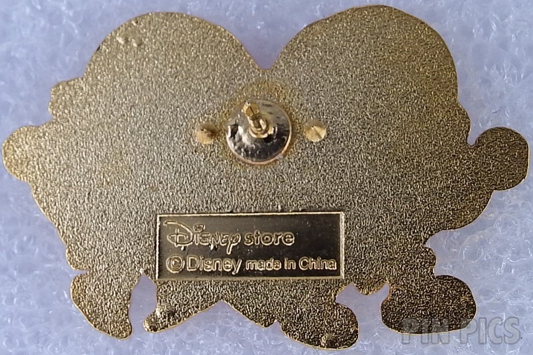 Japan - Mickey and Minnie Hiding - Happy Days 2003 - Valentine - JDS  pin collectible - Main Image 2