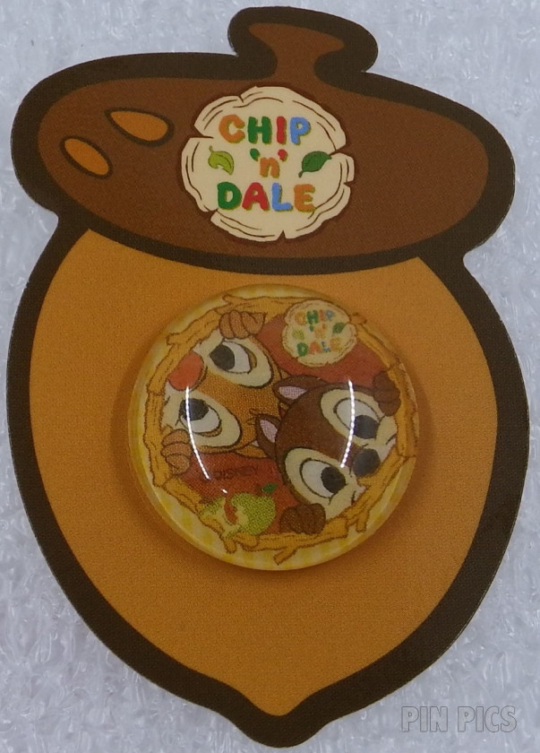 Japan - Chip and Dale - Dome - Acorn Card  pin collectible - Main Image 3