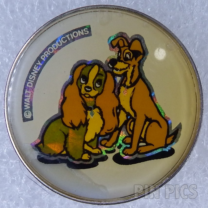 DA - Lady and the Tramp Pups Pin (Gold Prototype)