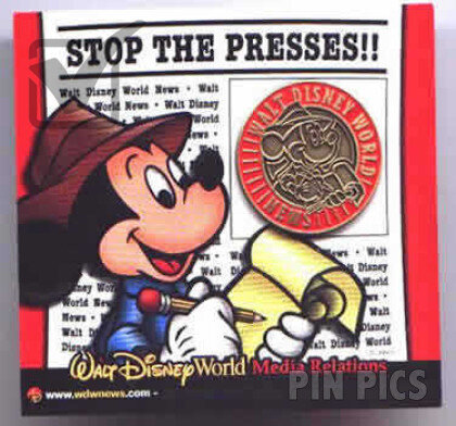 WDW - Reporter Mickey - Walt Disney World Media Relations - Press  pin collectible - Main Image 3