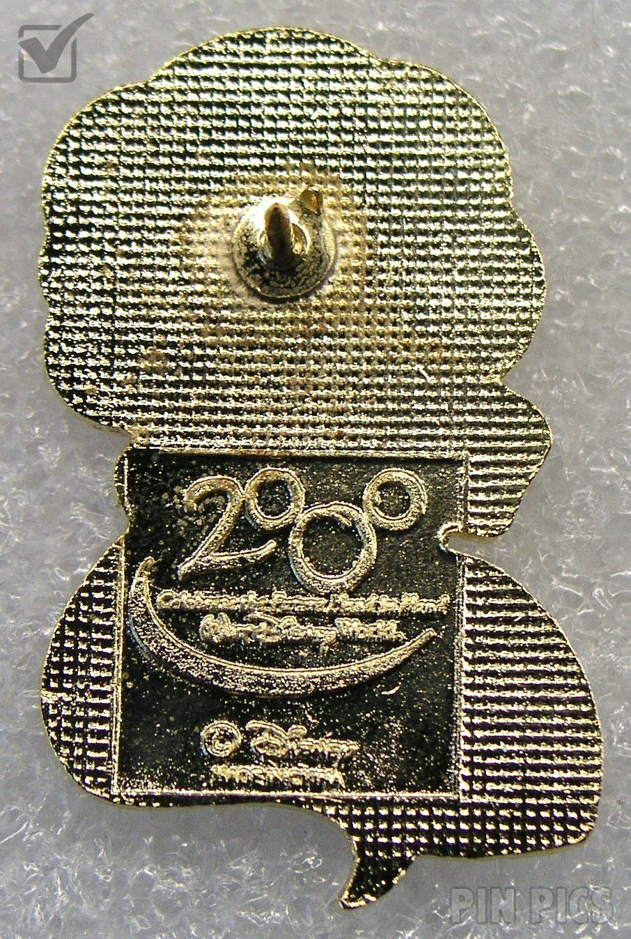 WDW - Belle Head - 2000 Real Cloisonne - Version 3  pin collectible - Main Image 2