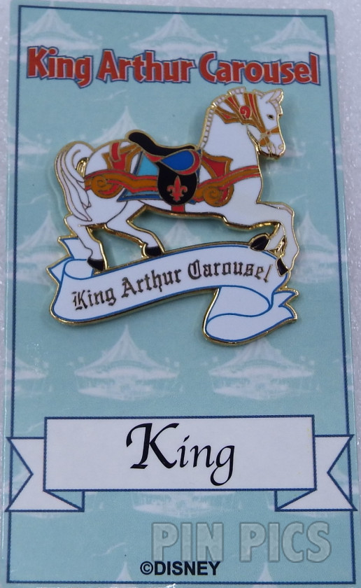 DLR - King - King Arthur Carousel Horse  pin collectible - Main Image 3