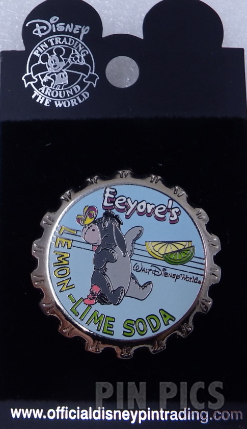 WDW - Eeyore’s Lemon Lime Soda - Bottle Cap  pin collectible - Main Image 3