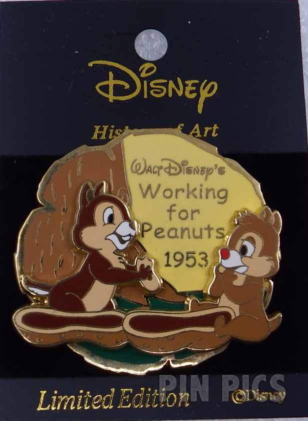 Japan - Chip and Dale - Working for Peanuts 1953 - History of Art  pin collectible - Main Image 3