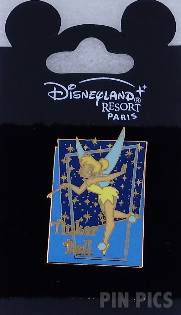DLP - Tinker Bell in Blue Rectangle  pin collectible - Main Image 3