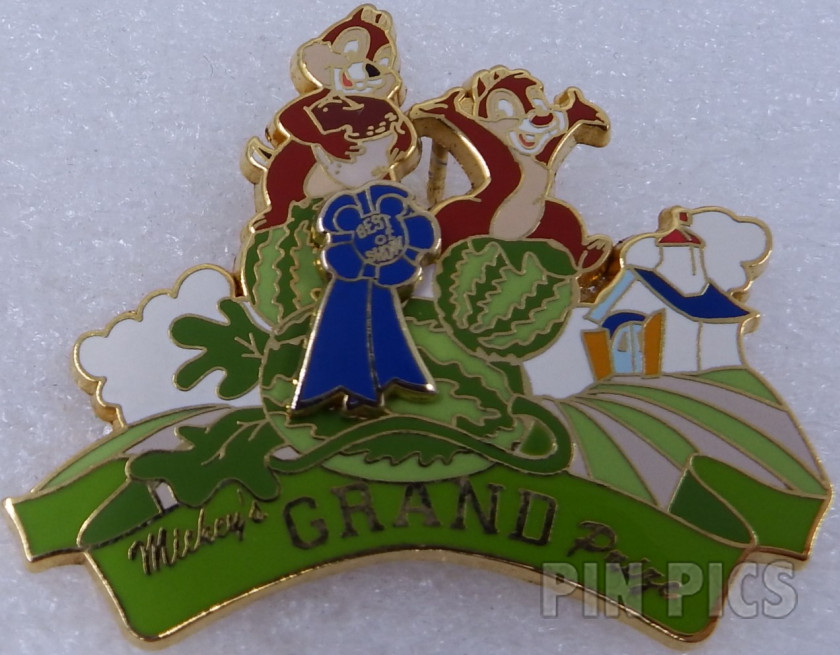 Silver oval Best Friends pin with Mickey head