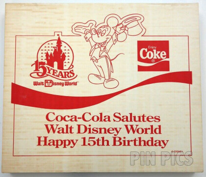 WDW - 15th Anniversary - Coca-Cola Framed Set - 1986 Cast Member Exclusive  pin collectible - Main Image 2