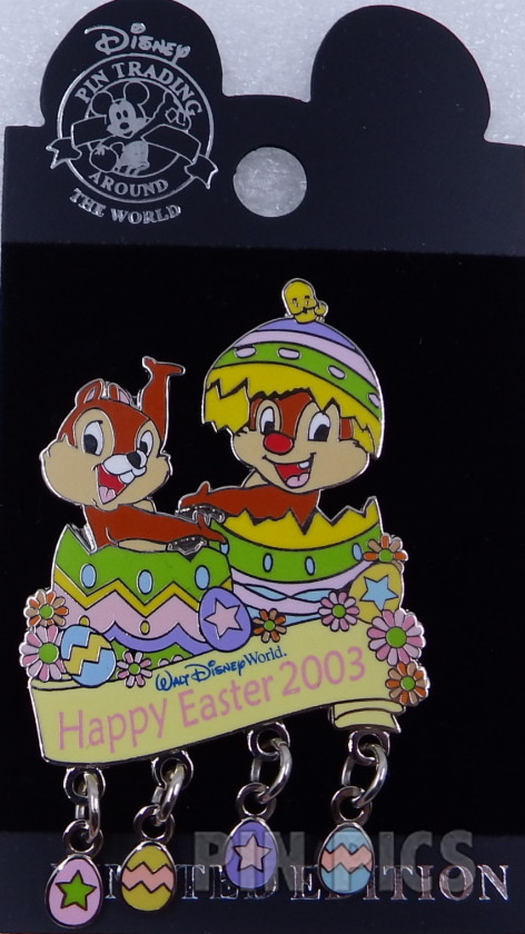 WDW - Chip and Dale - Happy Easter 2003  pin collectible - Main Image 3
