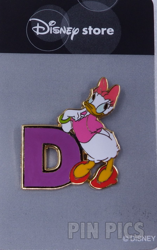 Japan - Daisy Duck - D - Character Letter - JDS  pin collectible - Main Image 3