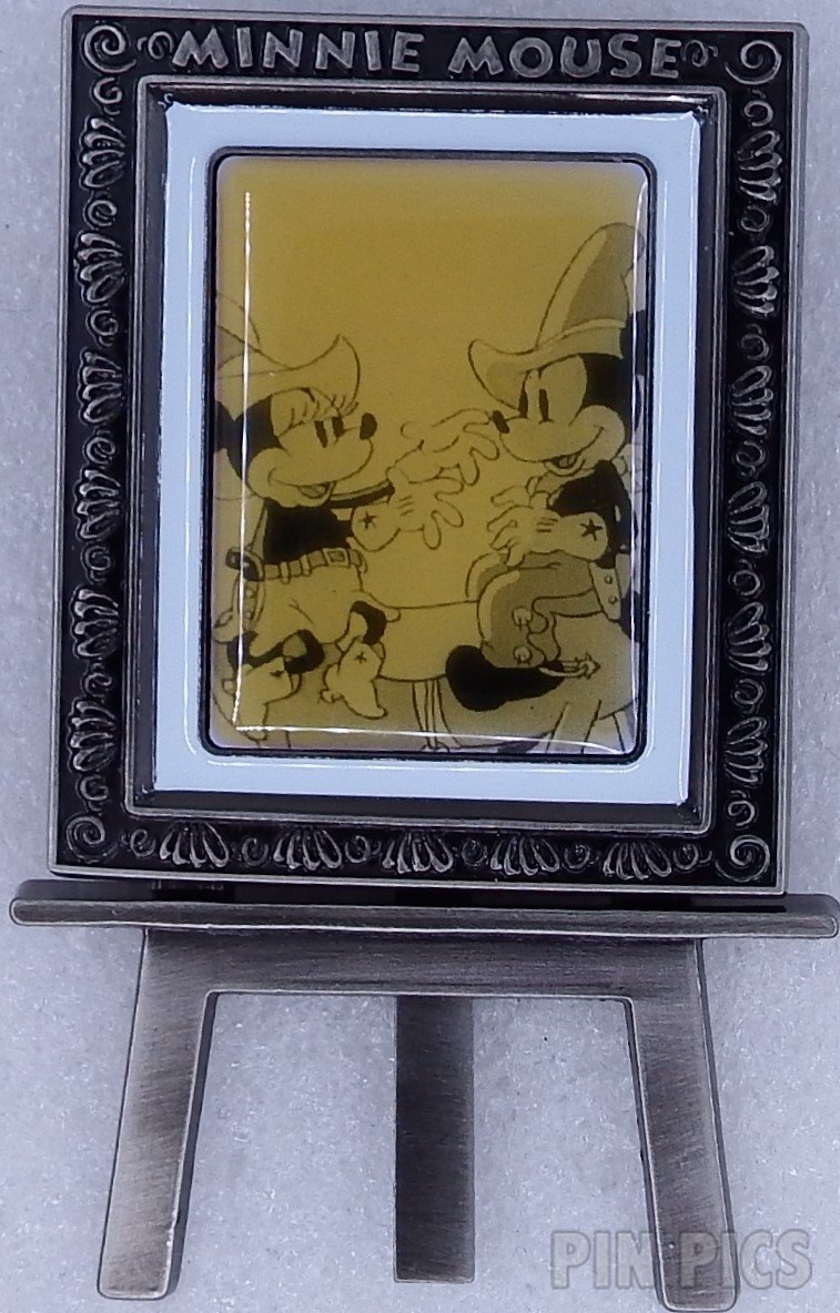Disney Catalog - Mickey and Minnie - 75 Years Easel Pin Set #1 - Black and White  pin collectible - Main Image 2