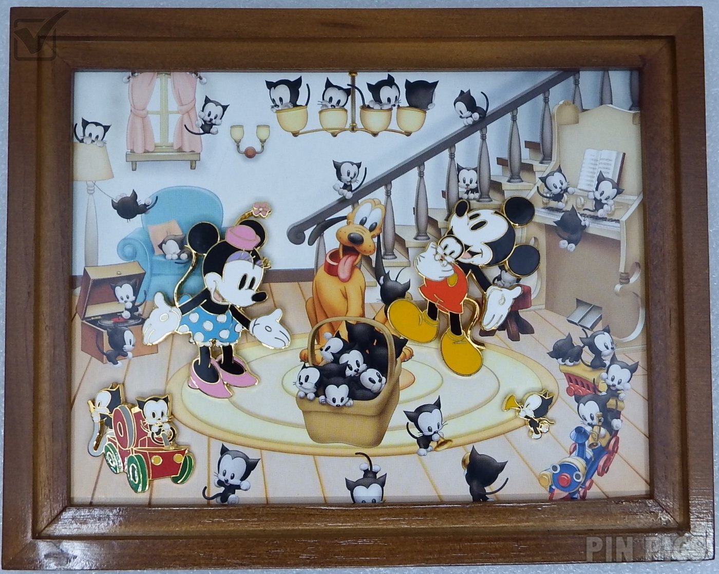 Japan - Taking Care of Cats Framed Set - JDS  pin collectible - Main Image 2