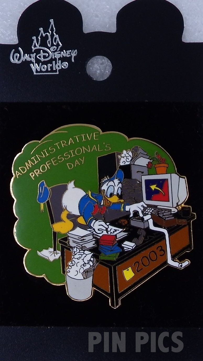 WDW - Donald Duck - Administrative Professionals Day 2003 - Cast  pin collectible - Main Image 3