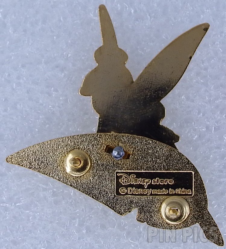 Japan - Tinker Bell - Kneeling on the Leaf - JDS  pin collectible - Main Image 2