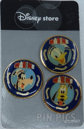 Japan - Goofy, Pluto and Donald Duck - Marine Life Preservers Set - JDS  pin collectible - Main Image 2