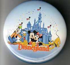 Golden Minnie & Mickey Jewelry Pin