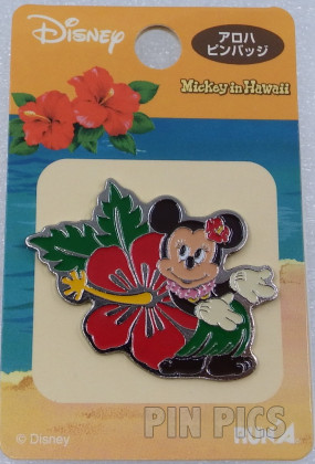 RunA - Minnie Mouse - Hibiscus Hula Dancer - Mickey in Hawaii  pin collectible - Main Image 3