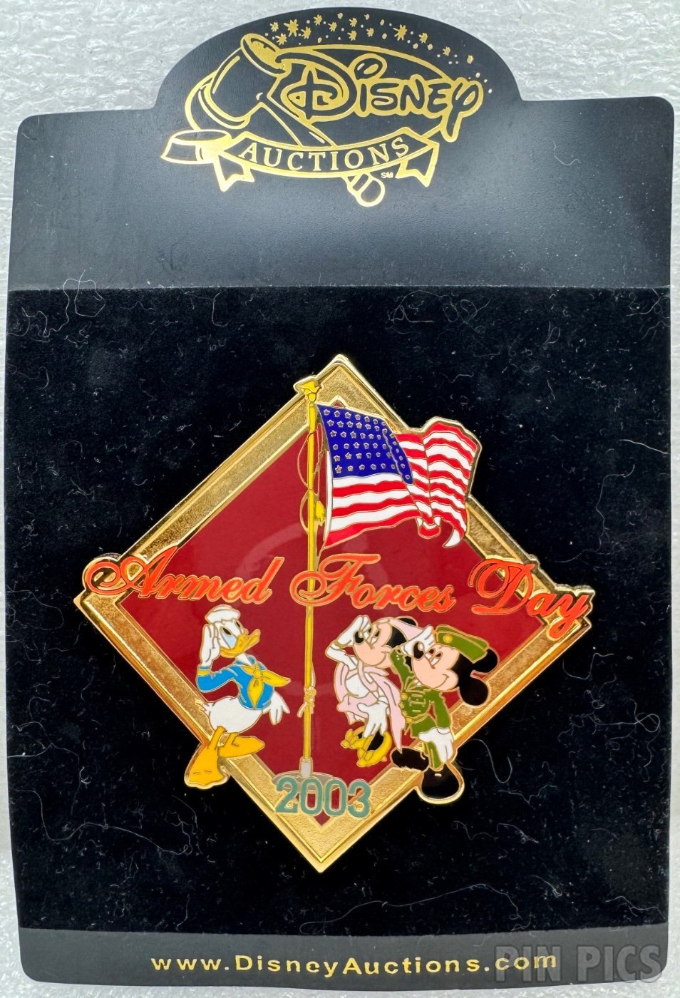 DA - Mickey and Friends - Armed Forces Day 2003 - Jumbo  pin collectible - Main Image 3