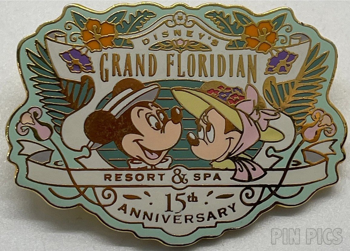 Mickey Mouse jumping hurdles Anguilla Stamp pin