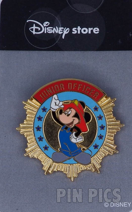 Japan - Mickey - Junior Officer Fireman - JDS  pin collectible - Main Image 3