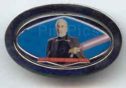 Button - Japan - Tinker Bell - Pink Glitter - Plastic Star Button - JDS