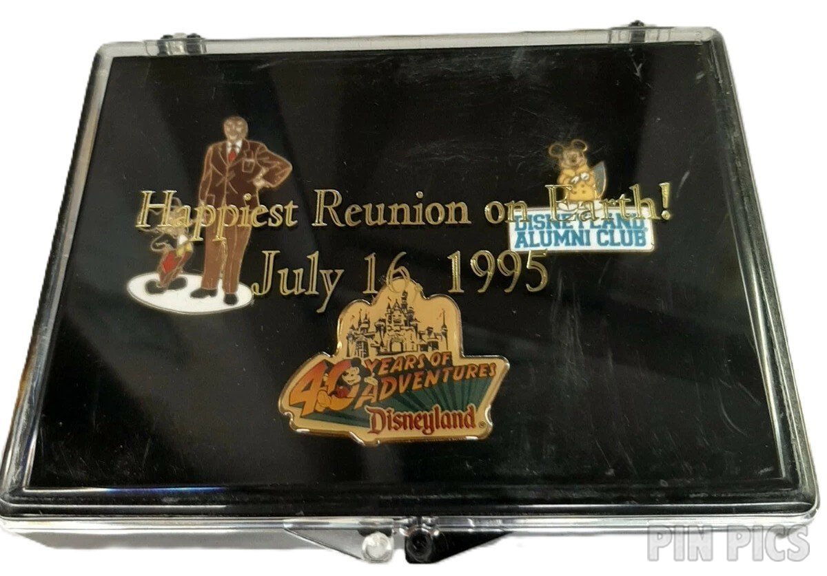 DLR - Disneyland Alumni Club - Happiest Reunion on Earth 1995 Set  pin collectible - Main Image 2