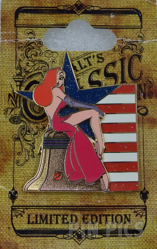 DLR - Jessica Rabbit - Mickey’s All American Pin Trading Festival - Flag  pin collectible - Main Image 3