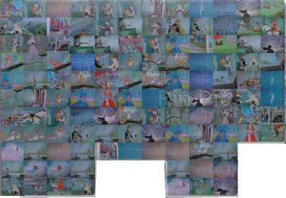 Button - Japan - Tinker Bell - Pink Glitter - Plastic Star Button - JDS