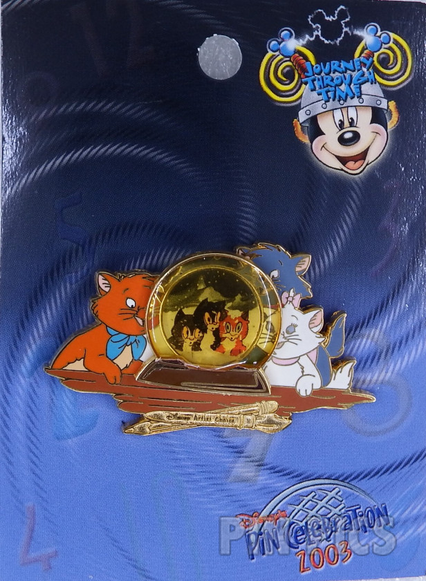 WDW - Marie, Toulouse and Berlioz - Aristocats Crystal Ball - Journey Through Time Pin Event 2003  pin collectible - Main Image 3