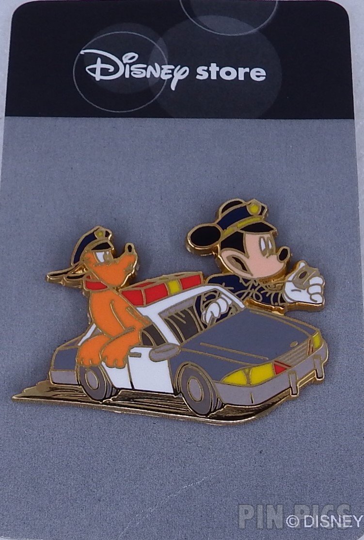 Japan - Mickey and Pluto - Patrol Team - Police Officer - JDS  pin collectible - Main Image 3