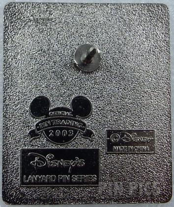 DLR - Jasmine - Black-White Princesses - Cast Lanyard Series 1 2003  pin collectible - Main Image 2