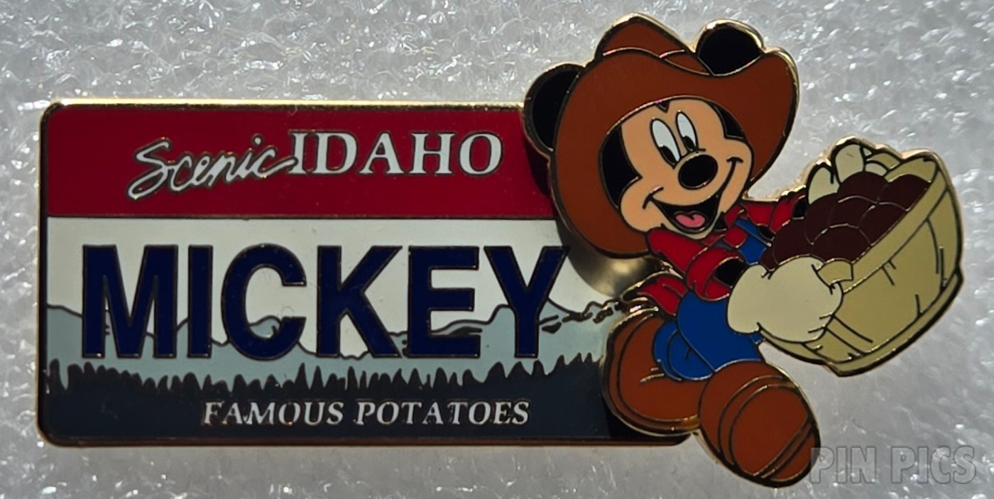 Jessica with a microphone - Old pin