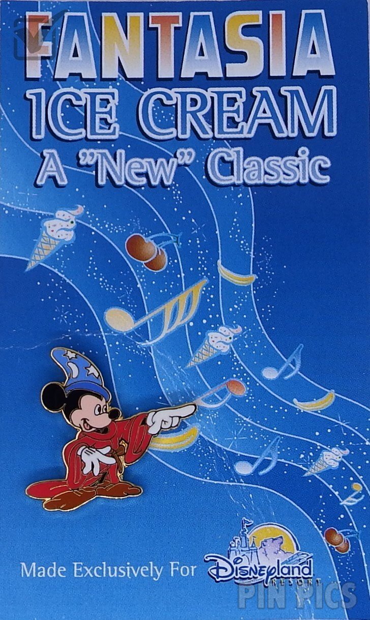 Fantasia Ice Cream Set - Sorcerer Mickey  pin collectible - Main Image 3